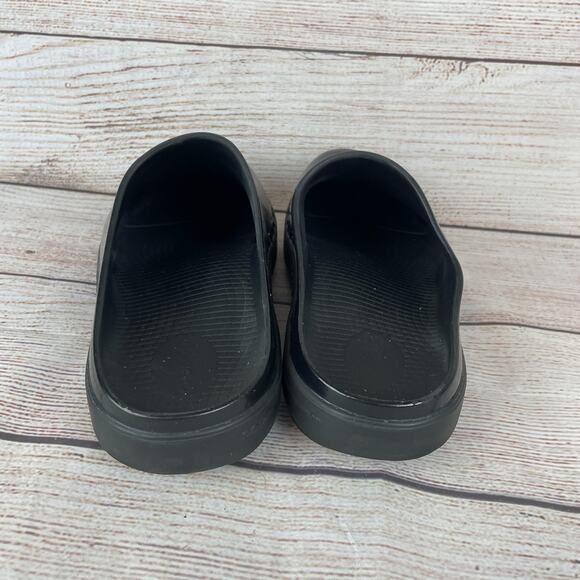 OOFOS OOcloog Luxe Womens Sz 10 Clogs Black Patent Leather - Picture 6 of 10